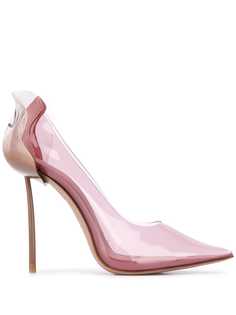 Le Silla transparent pointed toe pumps