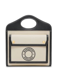 Burberry сумка-тоут размера мини с логотипом