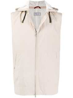 Brunello Cucinelli жилет с капюшоном