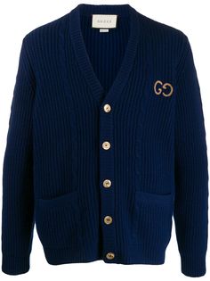 Gucci кардиган с вышитым логотипом GG