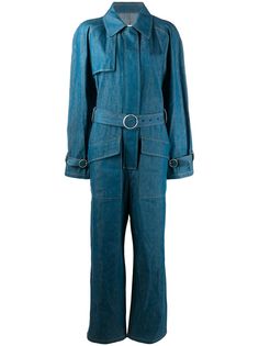 Maison Margiela джинсовый комбинезон с поясом
