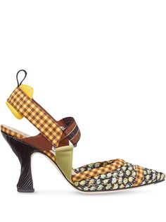 Fendi туфли-лодочки Colibri с ремешком на пятке