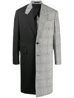 Versace пальто с контрастными вставками