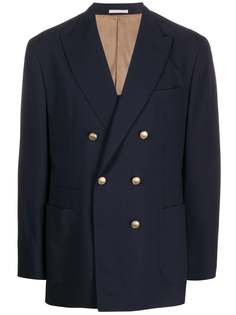 Brunello Cucinelli двубортный пиджак стандартного кроя