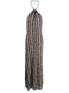 Missoni платье макси с вырезом халтер