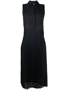 Victoria Victoria Beckham плиссированное платье-рубашка