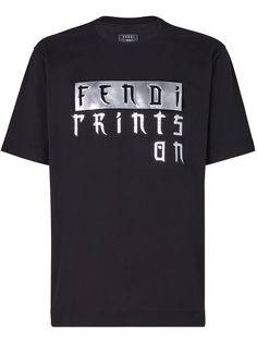 Fendi футболка Prints On с логотипом