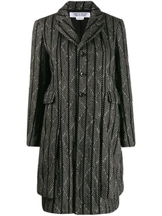 Comme Des Garçons Comme Des Garçons пальто с диагональными полосками