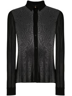Versace полупрозрачная рубашка