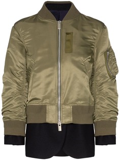 Sacai многослойный бомбер