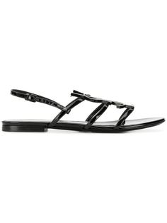 Saint Laurent сандалии Cassandra с логотипом