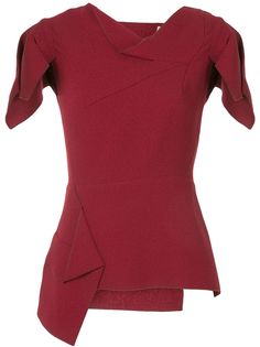 Roland Mouret деконструированный топ с короткими рукавами