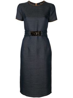 Giorgio Armani платье с короткими рукавами и поясом