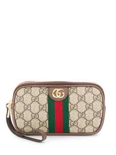 Gucci косметичка с логотипом GG и отделкой Web