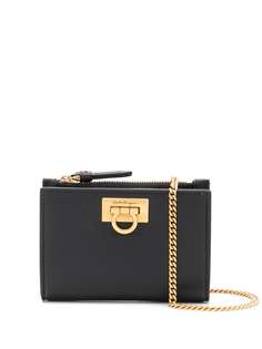 Salvatore Ferragamo мини-сумка с металлическим логотипом