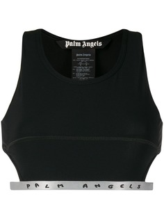 Palm Angels спортивный бюстгальтер с логотипом