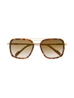 Cutler & Gross tortoise-shell square sunglasses