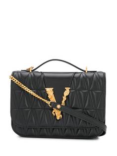 Versace стеганая сумка на плечо Virtus