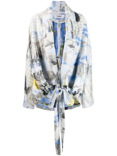 Chalayan жакет с принтом