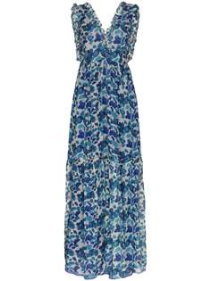 Adriana Degreas шифоновое платье макси с цветочным принтом