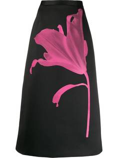 Christopher Kane юбка с цветочным принтом
