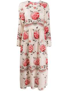 RedValentino платье с цветочным принтом