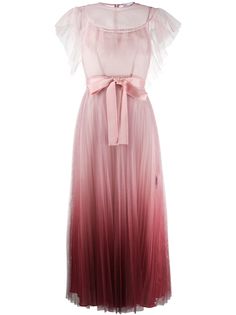 RedValentino плиссированное платье макси из тюля