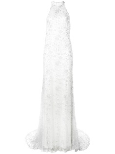 Tadashi Shoji кружевное платье со шлейфом