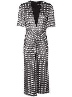 Proenza Schouler жаккардовое платье с короткими рукавами