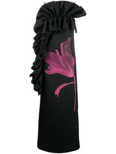 Christopher Kane вечернее платье с оборками