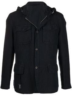 Eleventy легкая куртка с капюшоном