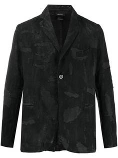 Avant Toi однобортный пиджак с эффектом потертости