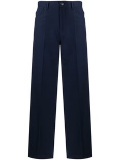 Jil Sander строгие брюки свободного кроя