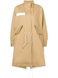 Sacai пальто миди свободного кроя