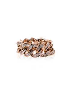 SHAY цепочное кольцо из розового золота с бриллиантами