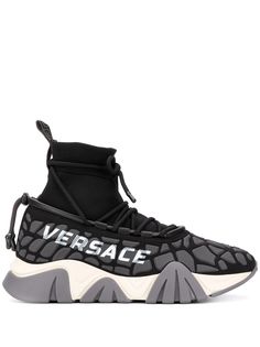 Versace кроссовки Squalo на шнуровке