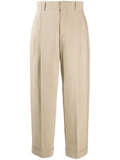 Chloé укороченные брюки в полоску