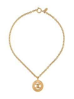 Chanel Pre-Owned колье 1980-х годов с логотипом CC