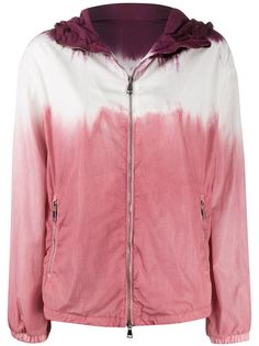 Moncler куртка с капюшоном и принтом тай-дай
