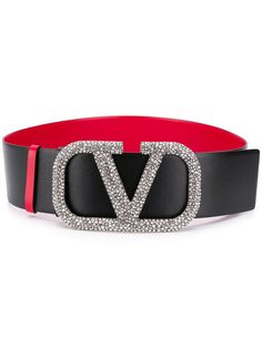Valentino ремень Valentino Garavani с логотипом VLogo и кристаллами