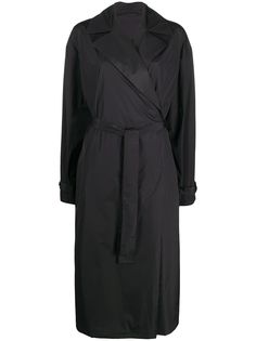 Jil Sander пальто с запахом и широкими лацканами