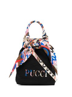 Emilio Pucci сумка-ведро с абстрактным принтом