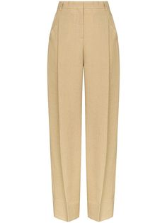 Jacquemus брюки с завышенной талией и складками