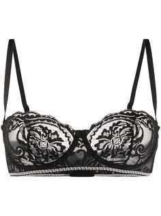 Versace бюстгальтер с цветочным кружевом