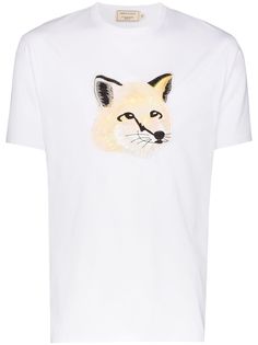 Maison Kitsuné футболка с аппликацией