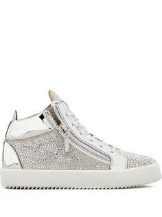 Giuseppe Zanotti кроссовки Justy с кристаллами