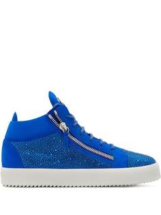 Giuseppe Zanotti высокие кеды с кристаллами