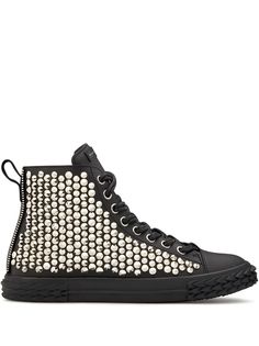 Giuseppe Zanotti высокие кеды с заклепками