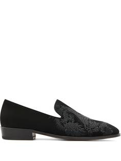 Giuseppe Zanotti лоферы с кристаллами