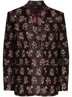 Edward Crutchley пиджак с принтом